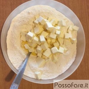 La base per una crostata di frutta