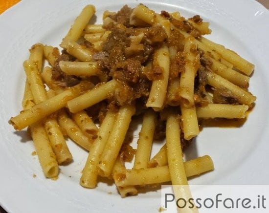 Ziti alla Genovese, vera Ricetta Napoletana