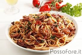 Polpi Veraci al Sugo di Pomodoro con Spaghetti