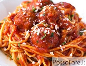 Bucatini con Polpettine di Carne e Pomodoro