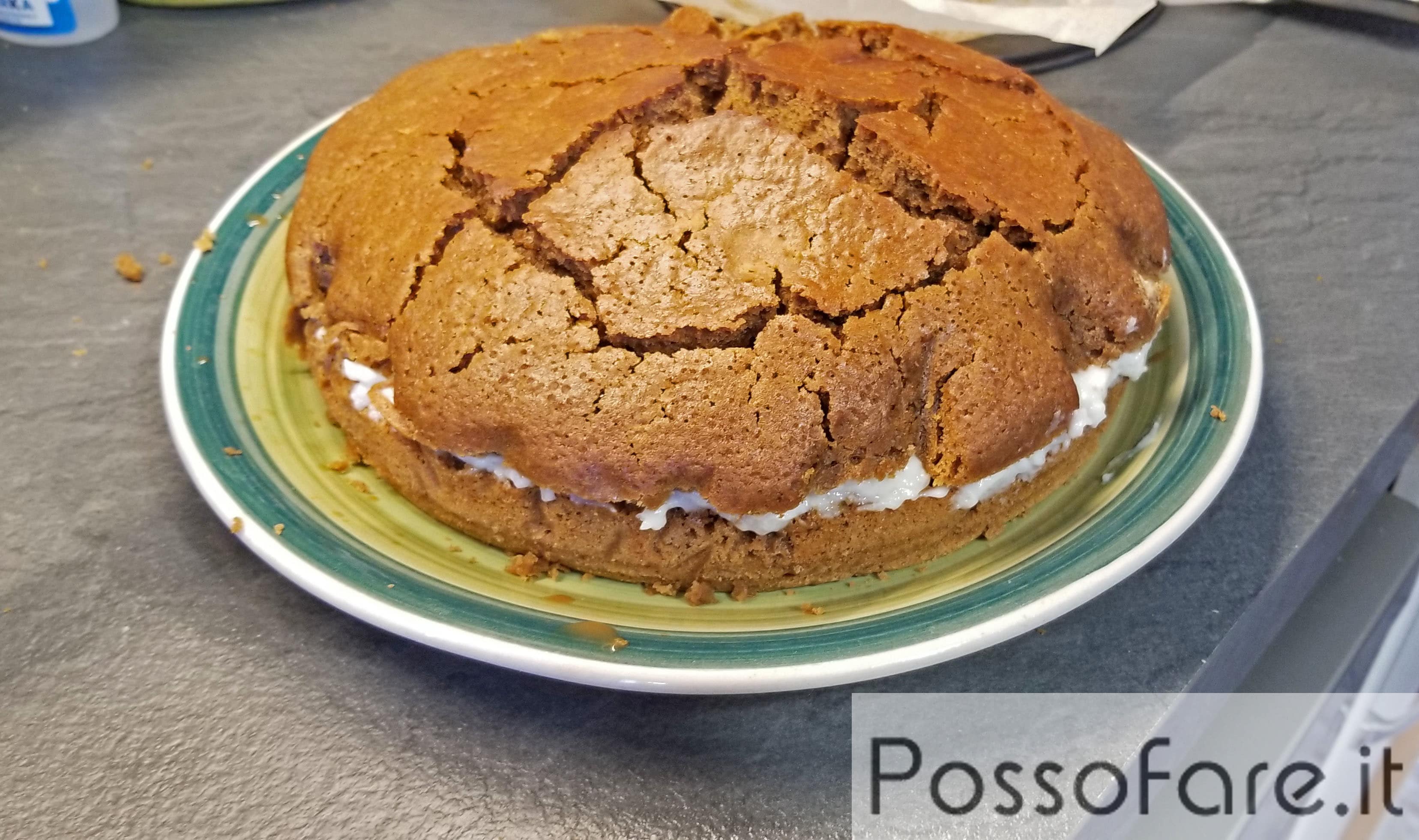 Torta al caffè e crema al latte