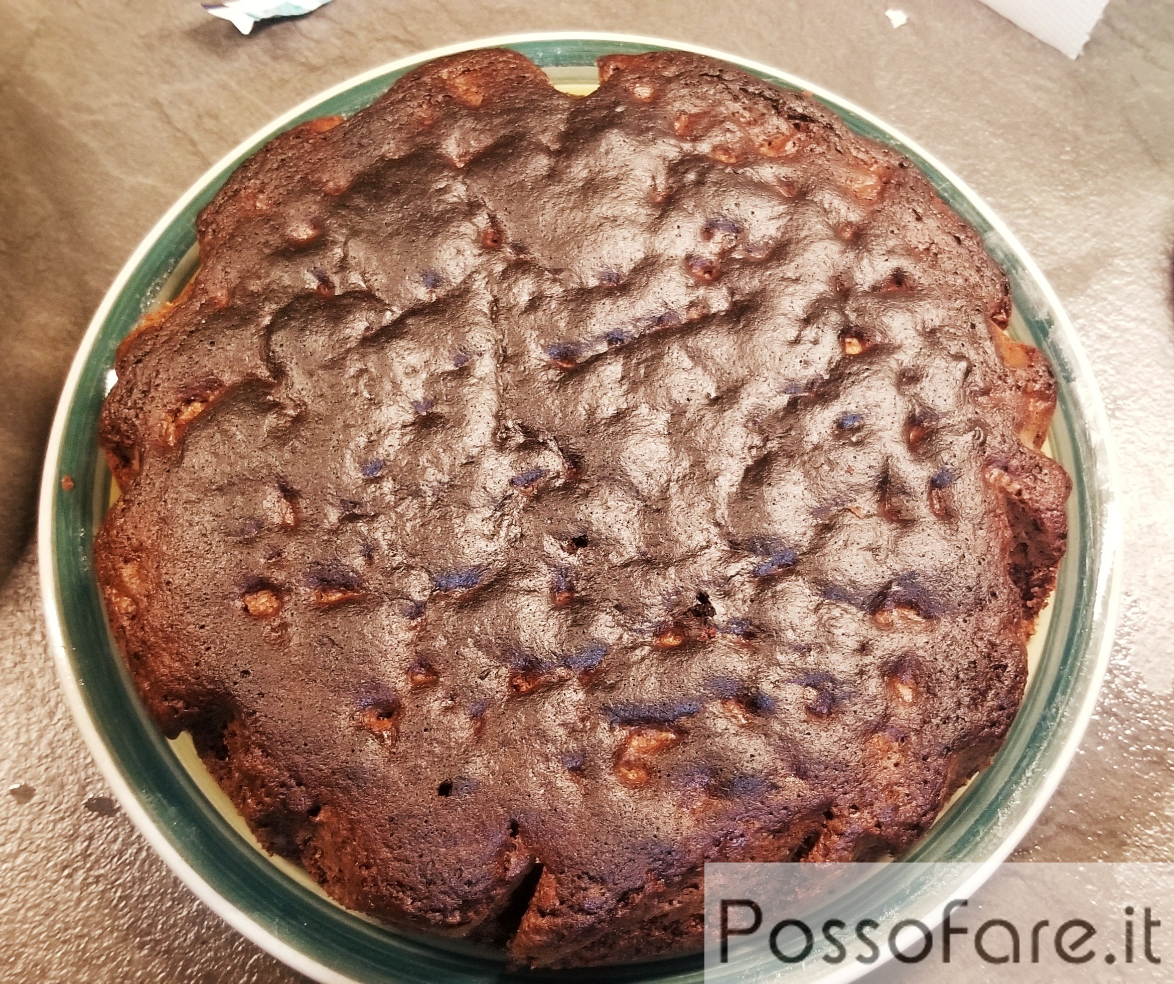 Torta di noci e cacao