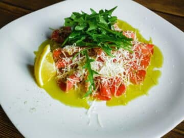 carpaccio di tonno